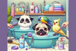 Rotina de banho ideal para pets domésticos