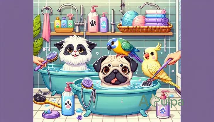 Rotina de banho ideal para pets domésticos