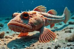 O peixe que anda no fundo do mar