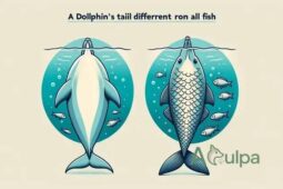 A cauda dos golfinhos é diferente de todos os peixes