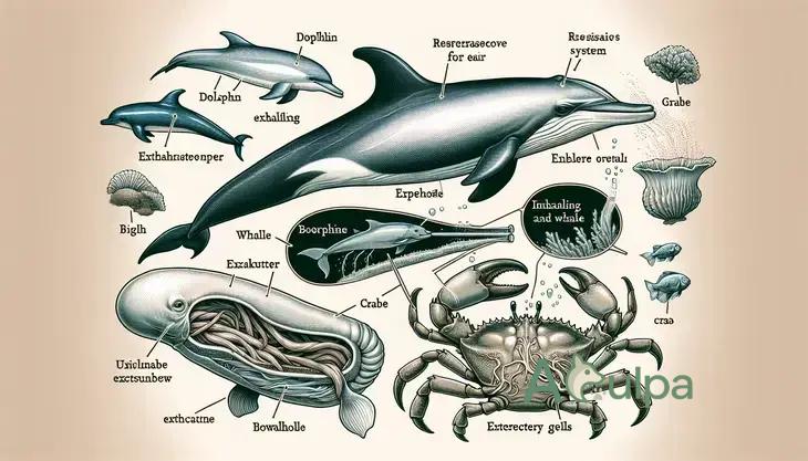 A respiração dos animais marinhos
