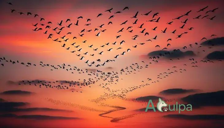 O voo das aves migratórias