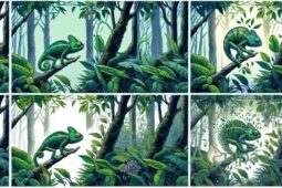 Como os camaleões se tornam invisíveis na floresta?