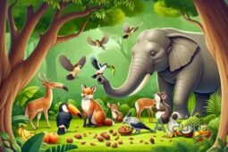 A simbiose entre animais selvagens e aves