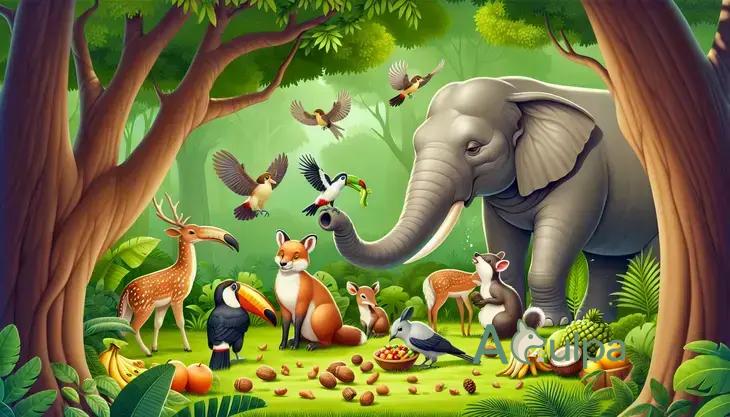 A simbiose entre animais selvagens e aves