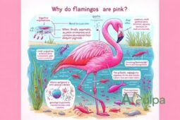O que faz os flamingos serem rosas?