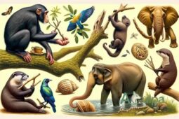 Animais selvagens que usam ferramentas