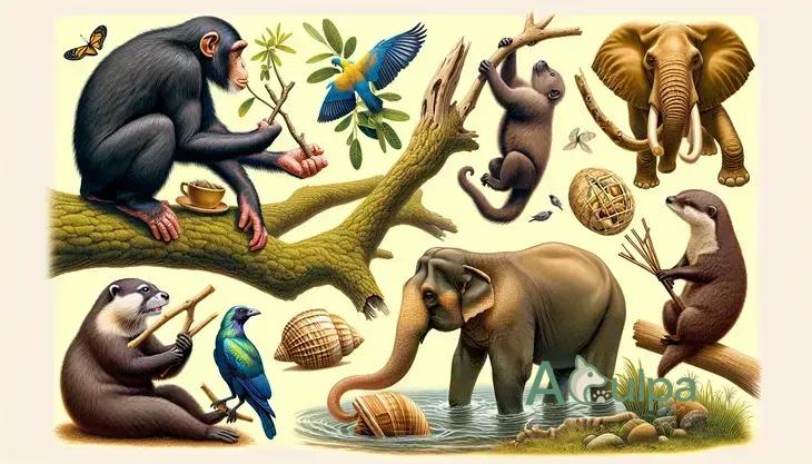Animais selvagens que usam ferramentas