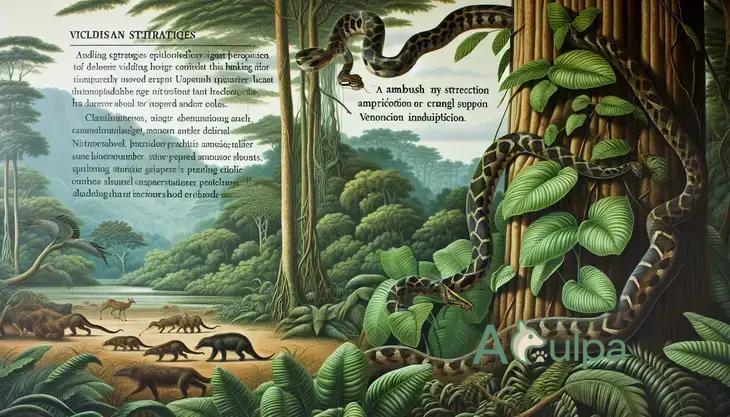 A técnica de caça das serpentes gigantes
