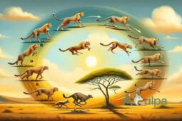 Ciclo de caça e descanso dos guepardos