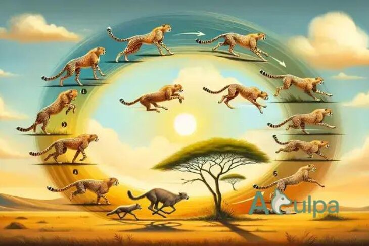 Ciclo de caça e descanso dos guepardos