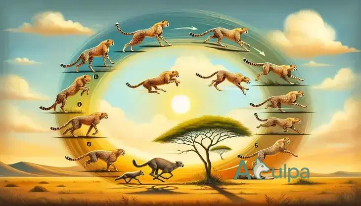 Ciclo de caça e descanso dos guepardos