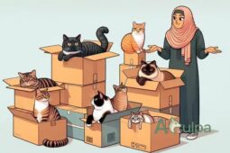 Por que gatos amam caixas?