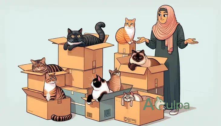 Por que gatos amam caixas?